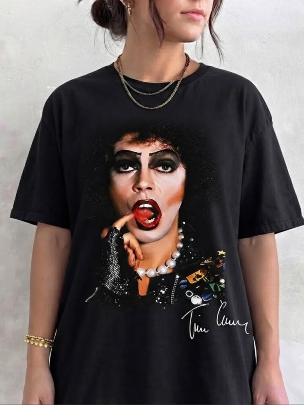 Tim Curry Rocky Horror Picture Show Frank-N-Furter Memories Graphic T-Shirt